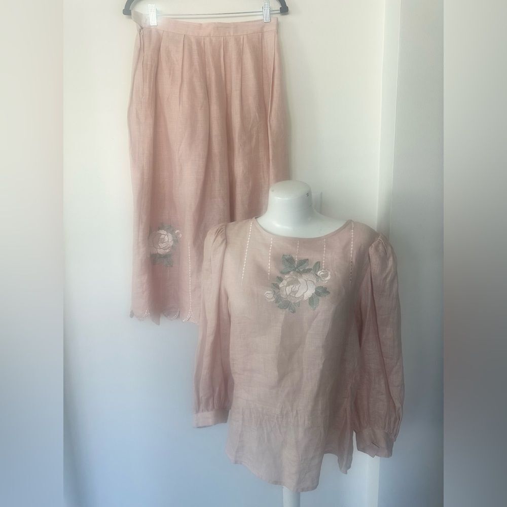 Cloak Of Many Colors Vintage 2 Pc Skirt Set 14